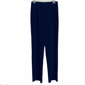 Chadwick’s EUC Slacks Navy Blue Trousers Straight Leg Ling Pants Ponte Knit 8L